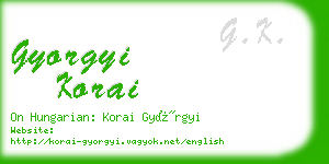 gyorgyi korai business card